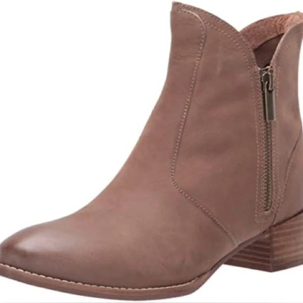 Anthropologie Seychelles Women's Lucky Pennies tan Ankle Boot sz 9